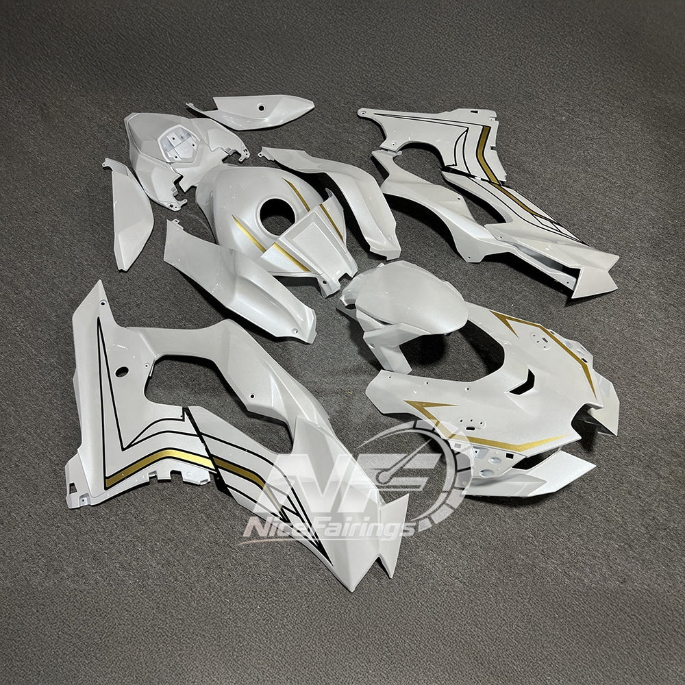 For Kawasaki ZX10R 2021-2026 Custom Painted Body Rebuild Replacement Bo Fairings Kit | NiceFairings - side angle image