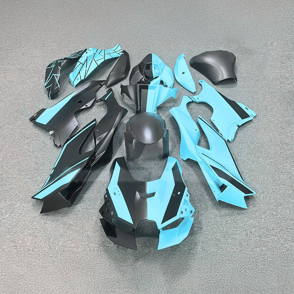 For Kawasaki ZX10R 2021-2026 17-26 Carbon Fiber 100% Fit Custom Painted Aftermarket Fairings Kit | NiceFairings - paint design NO.7 option image