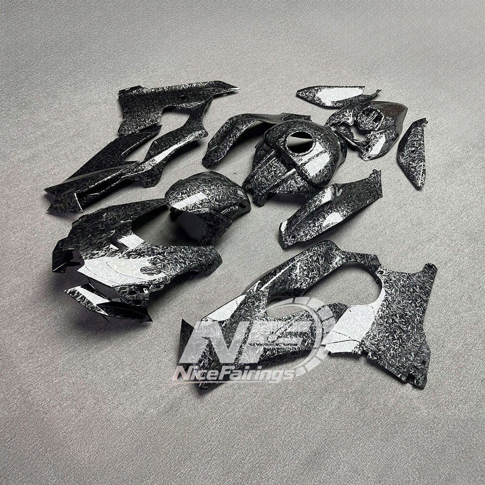 For Kawasaki ZX10R 2021-2026 17-26 Carbon Fiber 100% Fit Custom Painted Aftermarket Fairings Kit | NiceFairings - front angle image