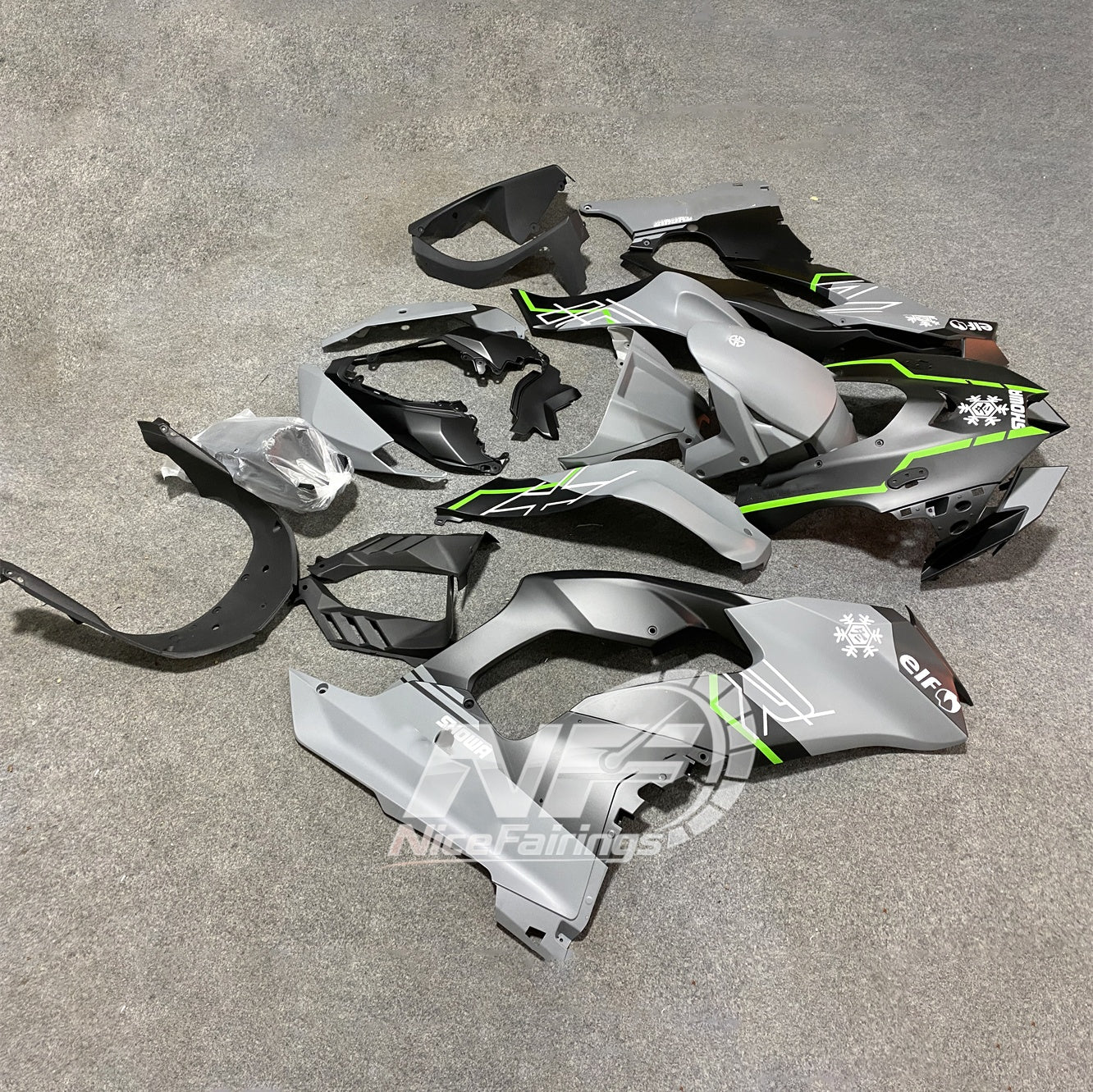 For Kawasaki ZX10R 2021-2026 Design 03 Fairings Kit | NiceFairings - side angle image