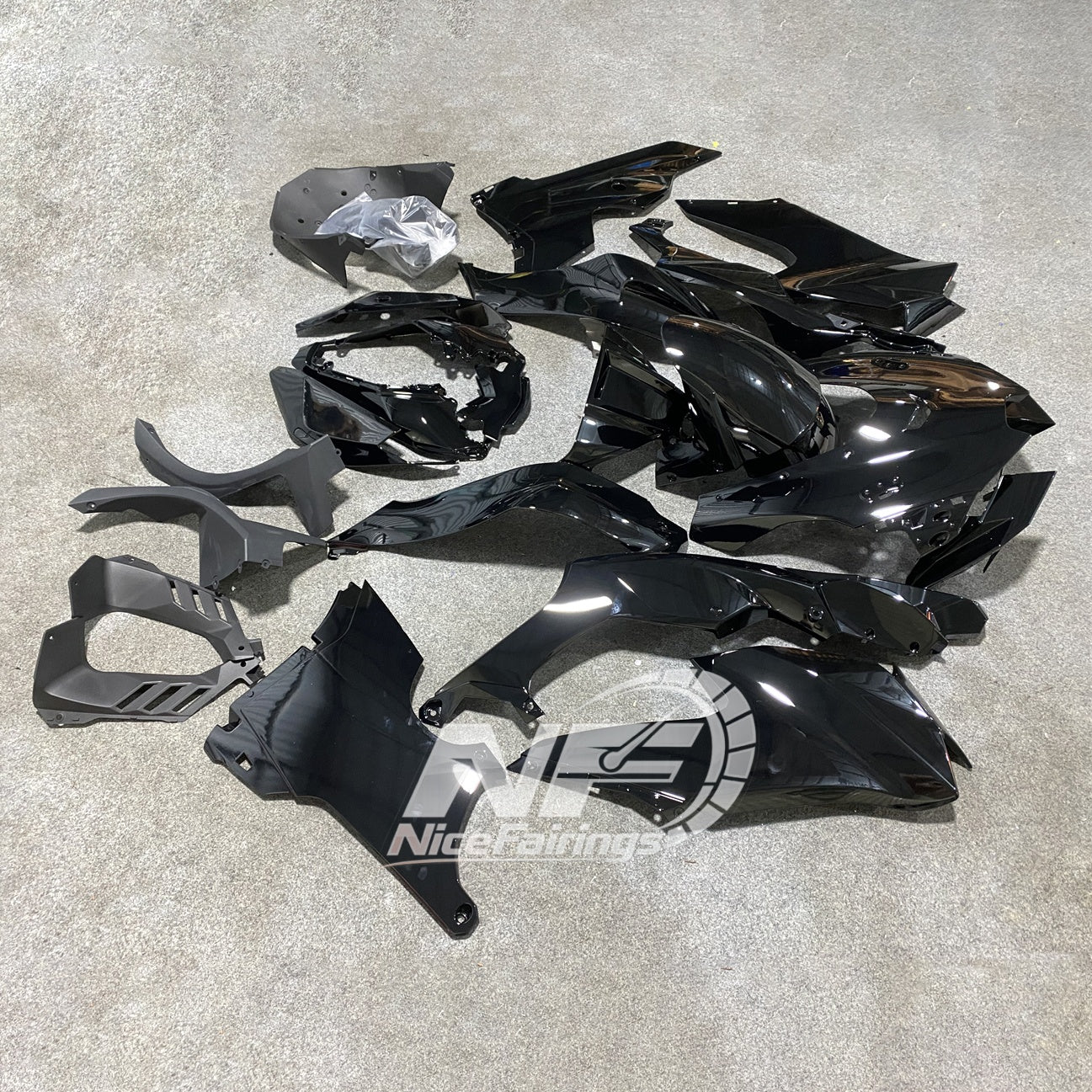 For Kawasaki ZX10R 2021-2026 Design 02 Fairings Kit | NiceFairings - side angle image