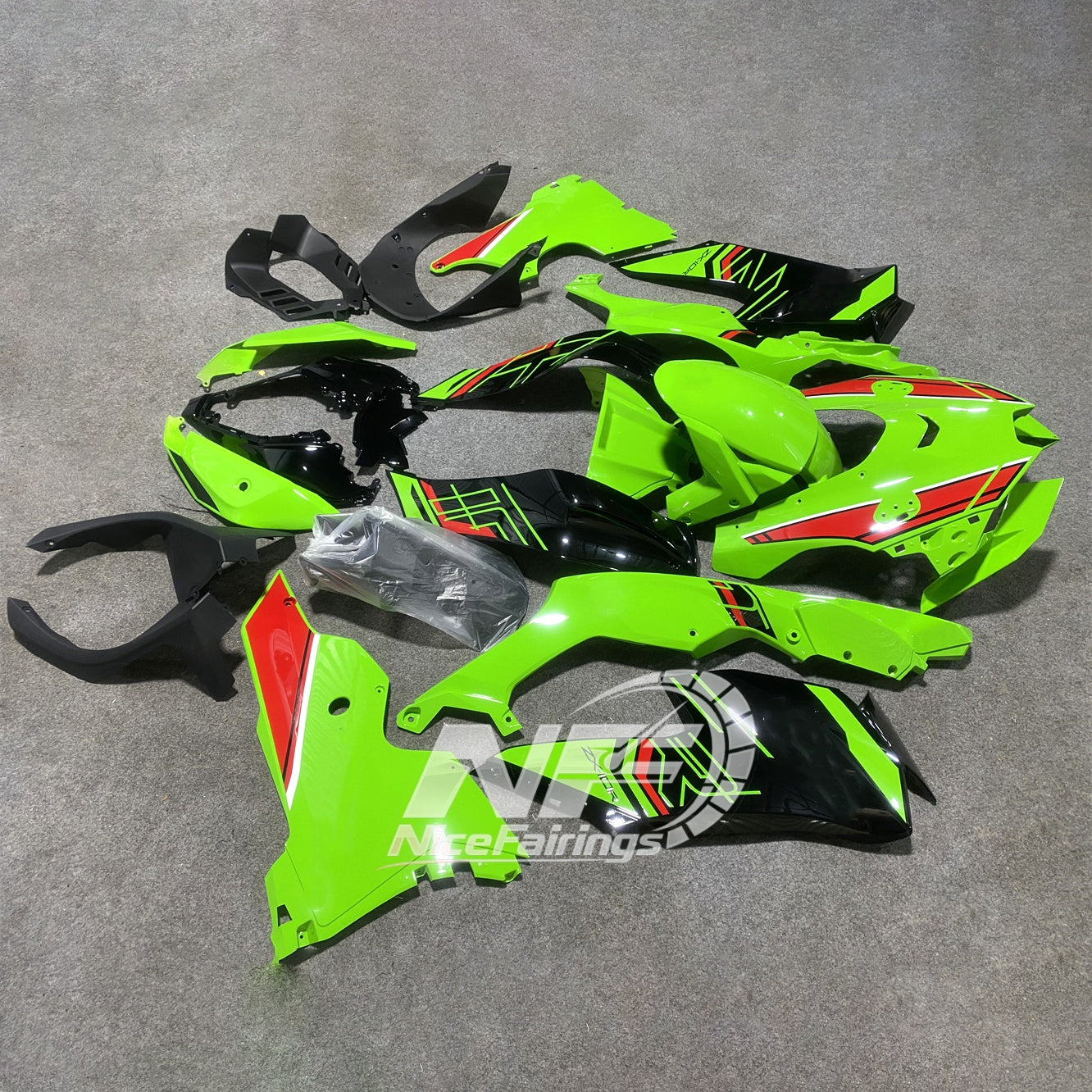 For Kawasaki ZX10R 2021-2026 Design 01 Fairings Kit | NiceFairings - side angle image