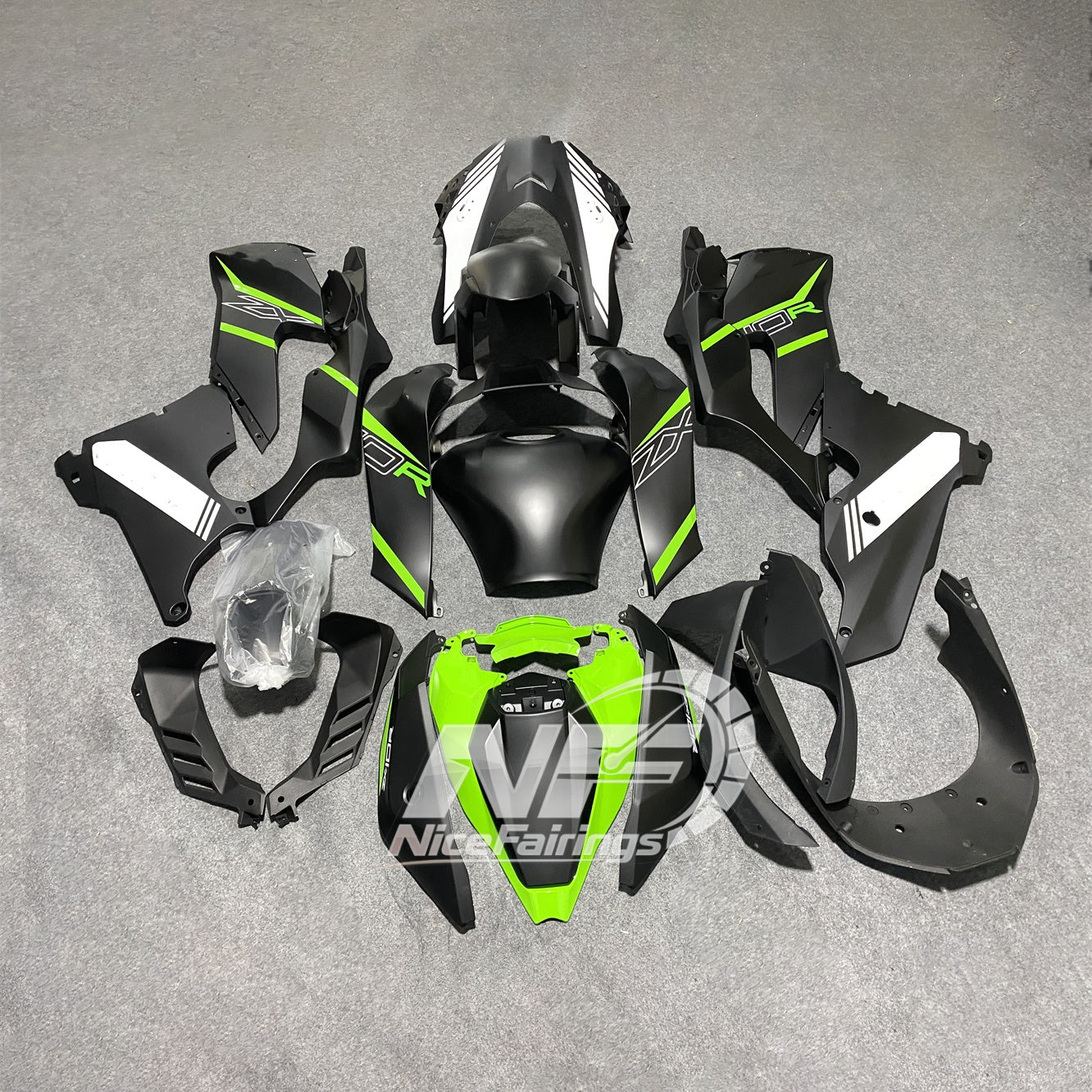 For Kawasaki ZX10R 2021-2026 Ninja Set 100% Fit Aftermarket Parts Fairings Kit | NiceFairings - rear angle image