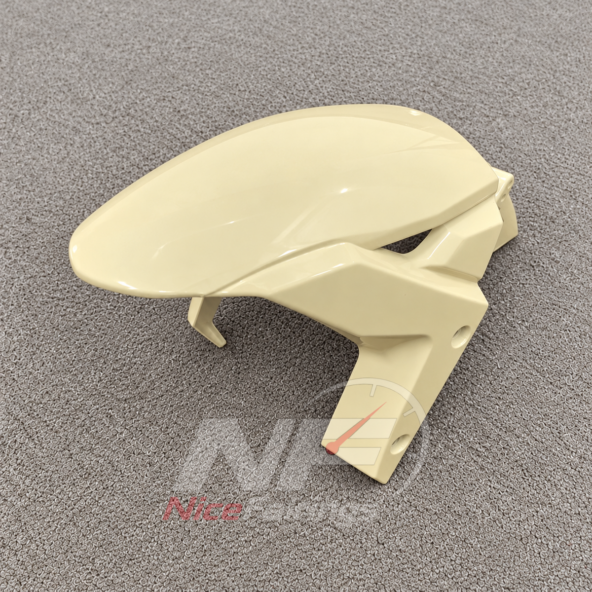 Replacement Fairings Fit 2026-2027 KAWASAKI ZX10R - Custom-Painted ABS Bodywork - Cream | NiceFairings - detail angle image