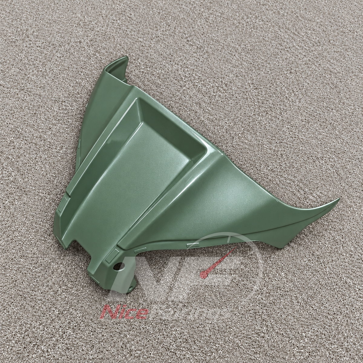 ABS Plastic Fairing Kit Fits 2026-2027 KAWASAKI ZX10R - Sportbike Bodywork - Sage Green | NiceFairings - front angle image