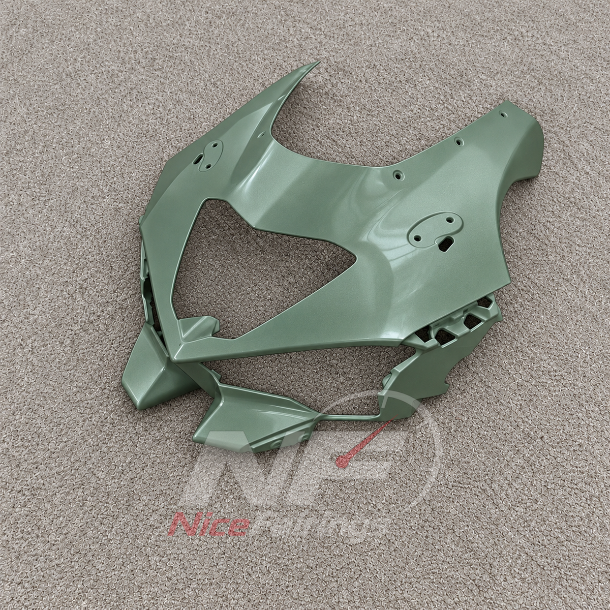 ABS Plastic Fairing Kit Fits 2026-2027 KAWASAKI ZX10R - Sportbike Bodywork - Sage Green | NiceFairings - detail angle image