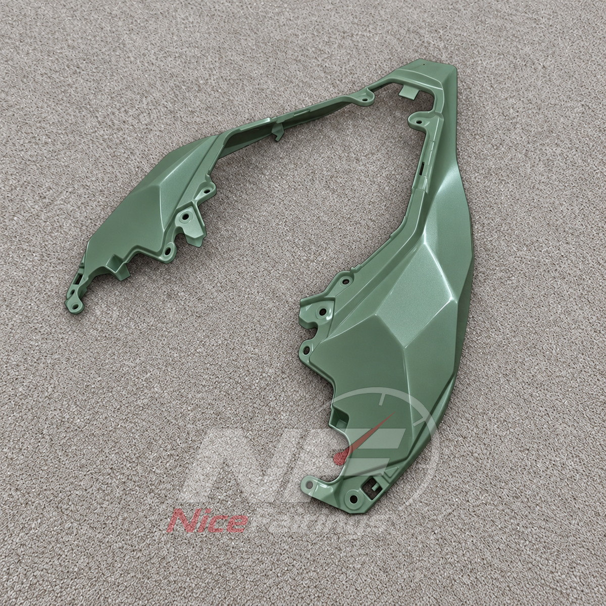 ABS Plastic Fairing Kit Fits 2026-2027 KAWASAKI ZX10R - Sportbike Bodywork - Sage Green | NiceFairings - additional angle image