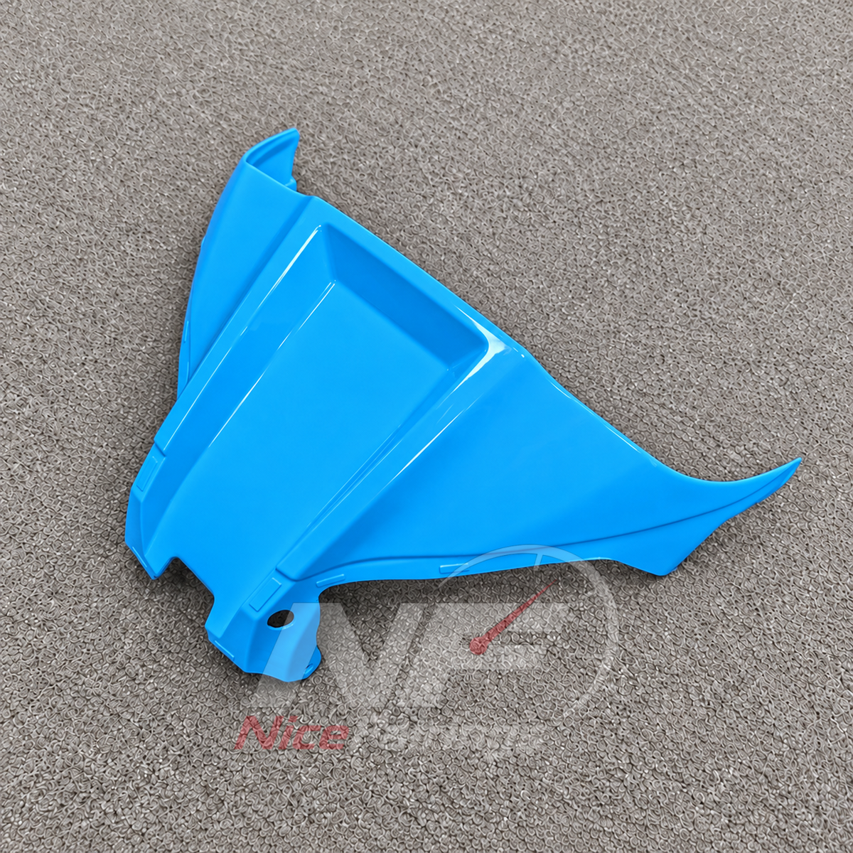 Injection-Molded Fairing Kit Fits 2026-2027 KAWASAKI ZX10R - ABS Plastic Bodywork - Cyan | NiceFairings - front angle image