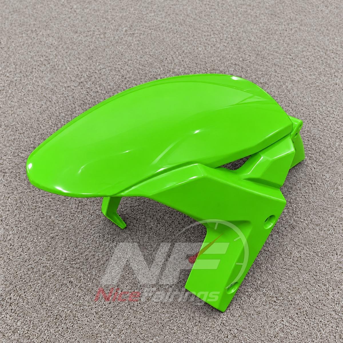 Custom Fairings Fit 2026-2027 KAWASAKI ZX10R - ABS Plastic Fairings - Lime Green | NiceFairings - side angle image