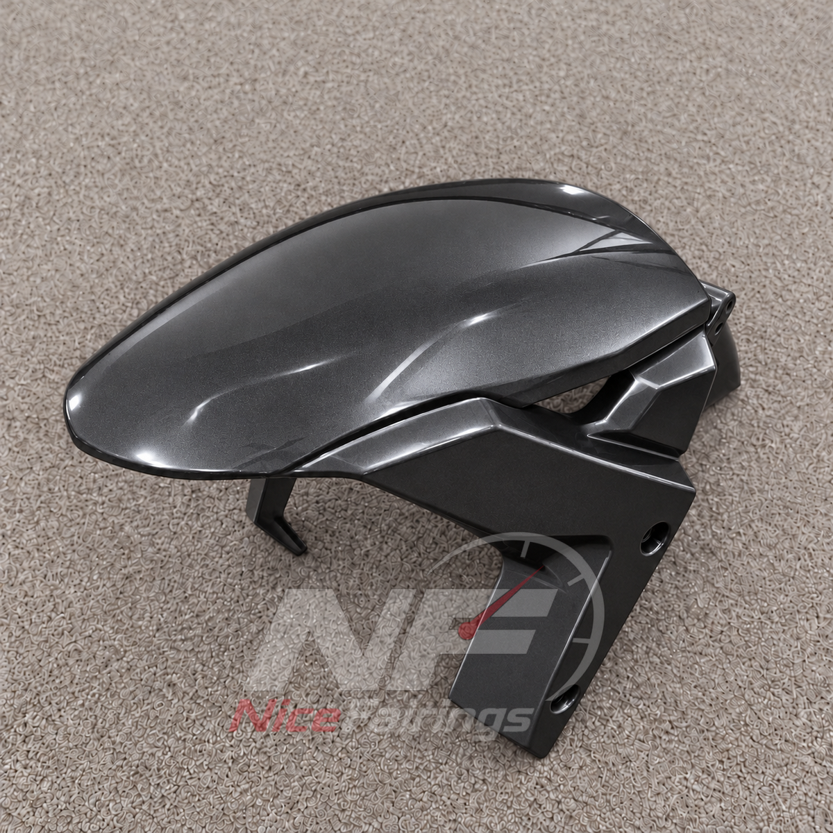 Replacement Fairings Fit 2026-2027 KAWASAKI ZX10R - Custom-Painted ABS Bodywork - Lime Green White Charcoal | NiceFairings - detail angle image