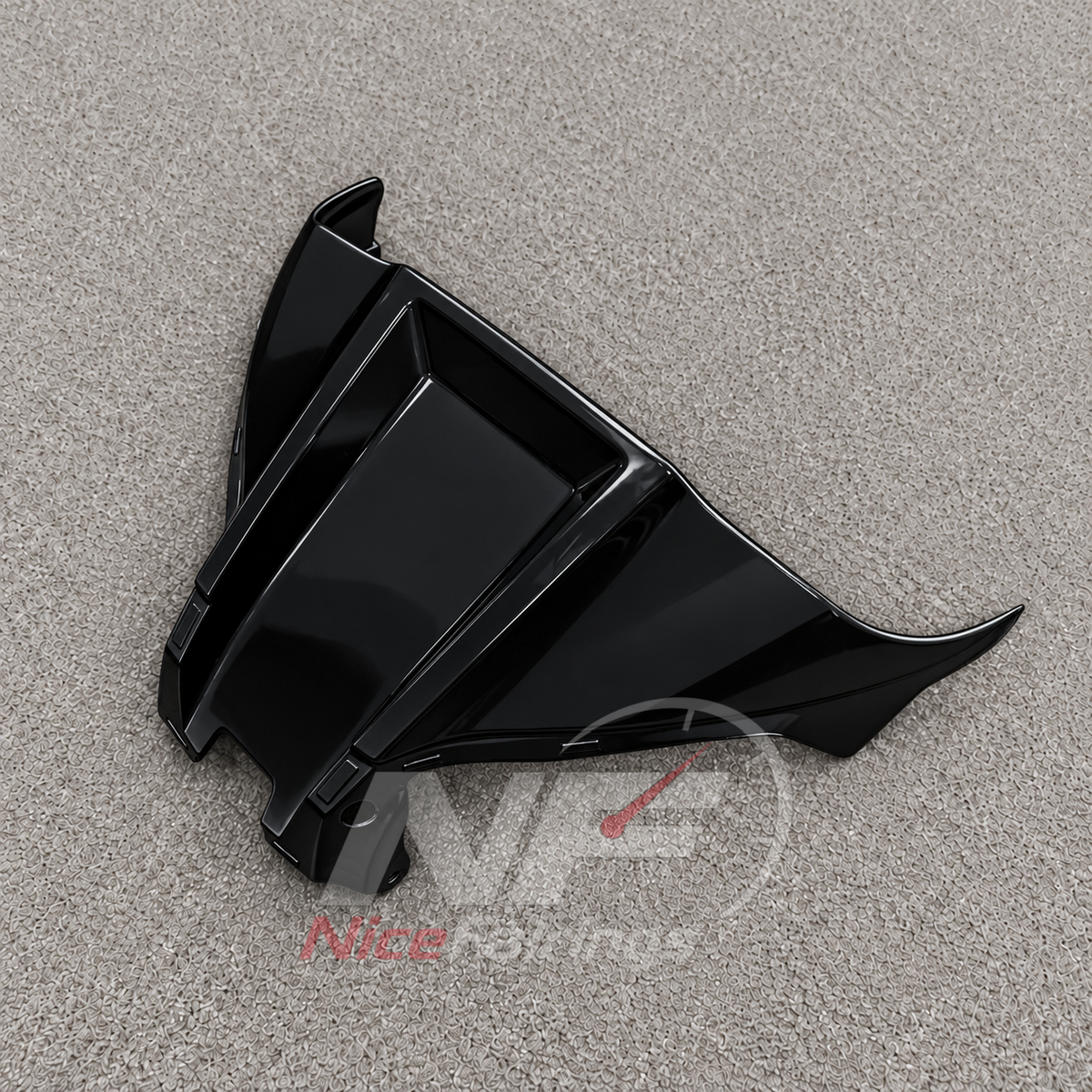 Sportbike Fairing Kit Fits 2026-2027 KAWASAKI ZX10R - Motorcycle ABS Bodywork - Black | NiceFairings - side angle image