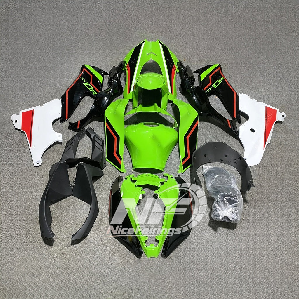 For Kawasaki ZX10R 2021-2026 Pre-Drilled Motorbike Cowl Front Bodywork Sets Shell Fr Fairings Kit | NiceFairings - rear angle image