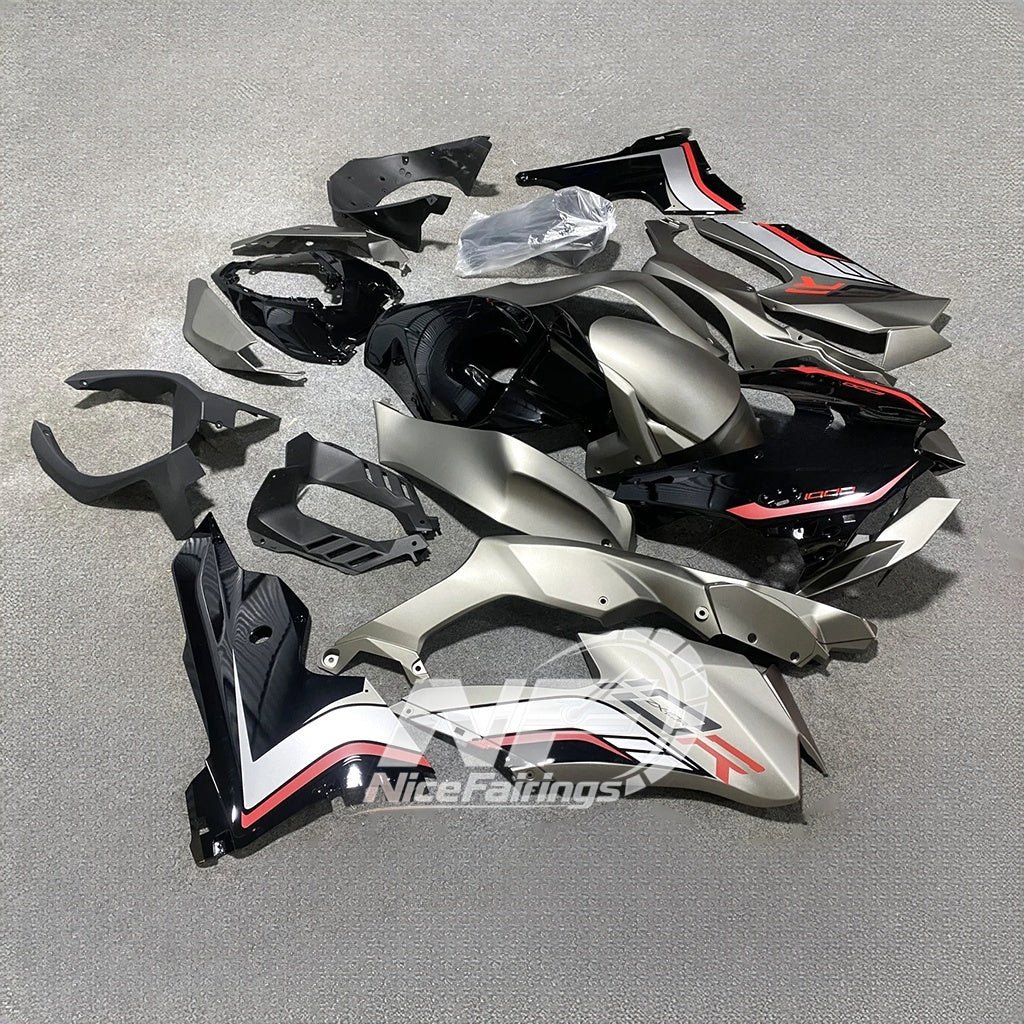 For Kawasaki ZX10R 2021-2026 Pre-Drilled Aftermarket Custom Painted Bodywork Fairings Kit | NiceFairings - rear angle image