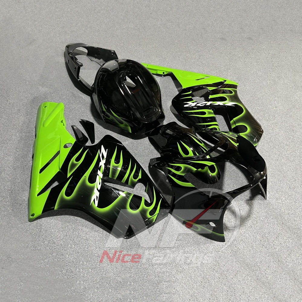 Aftermarket Fairing Kit Fits 2000-2001 KAWASAKI Ninja ZX-12R - ABS Plastic Bodywork - Green Black | NiceFairings - main product image