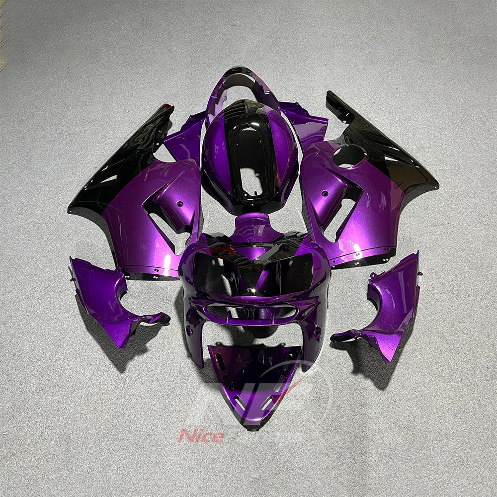 Replacement Fairings Fit 2002-2005 KAWASAKI Ninja ZX-12R - ABS Plastic Bodywork - Black Gold Panels | NiceFairings - paint design NO.2 option image