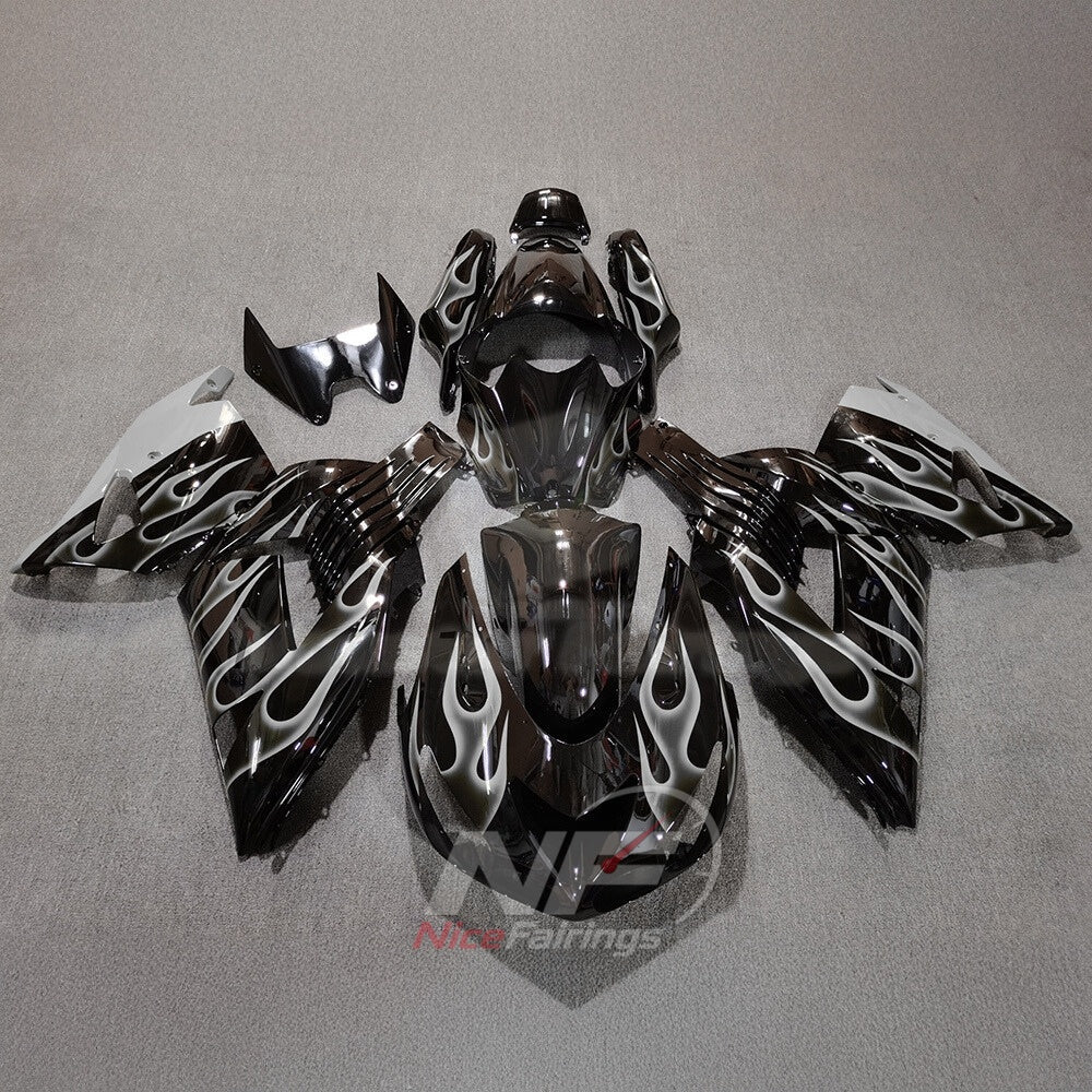 Aftermarket Fairing Kit Fits 2006-2011 KAWASAKI Ninja ZX-14 / ZZR1400 - ABS Plastic Bodywork - Green Black | NiceFairings - main product image
