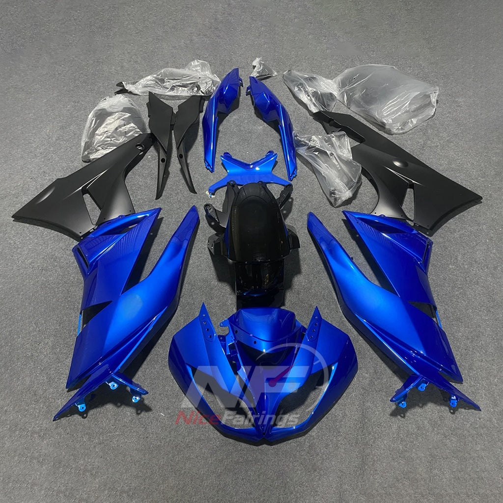 Kawasaki ZX6R 2009-2012 - Blue bodywork - paint design NO.2 option image