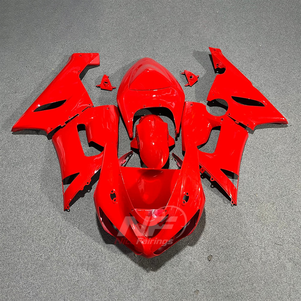 Kawasaki ZX6R 2005-2006 Red bodywork - front view