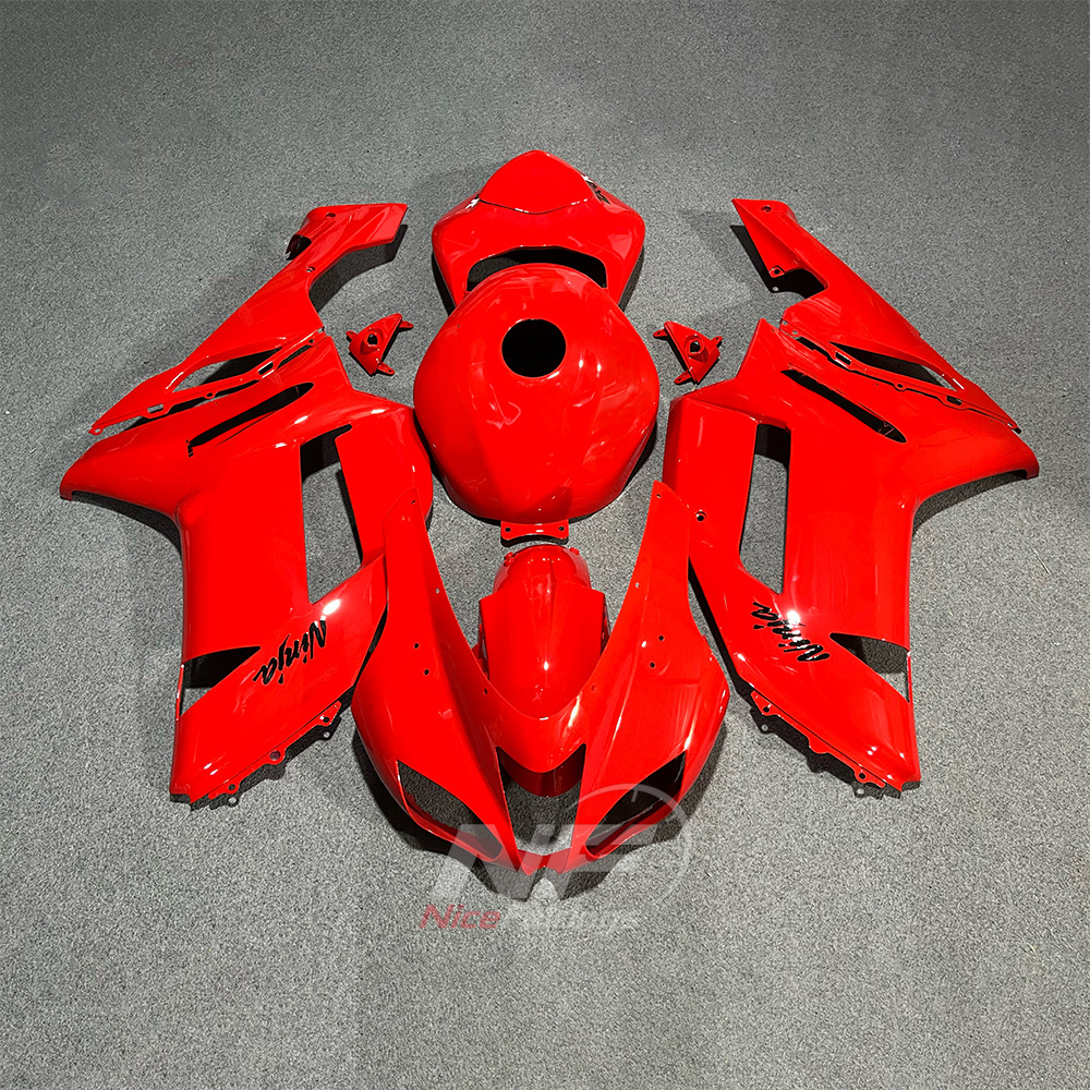 Kawasaki ZX6R 2007-2008 Red body panels - front view