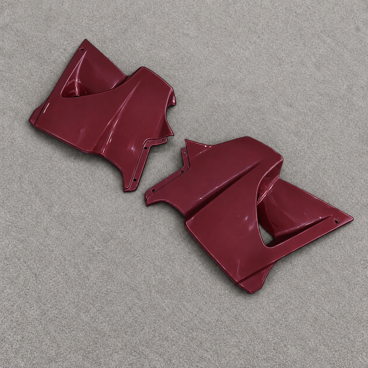Motorcycle Fairing Kit Fits 2005-2008 KAWASAKI KLE500 - Injection-Molded ABS Plastic - Burgundy Gray Black | NiceFairings - front angle image