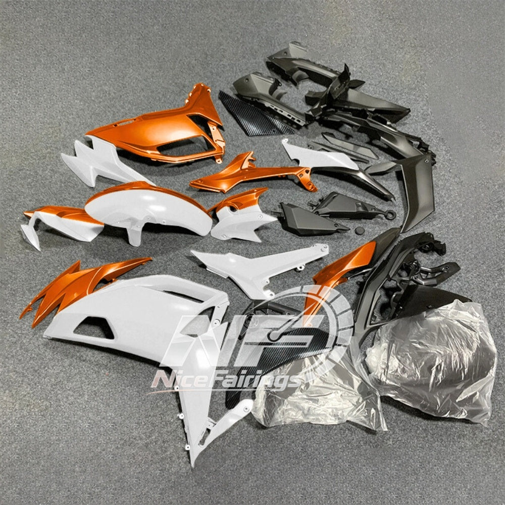 For KAWASAKI Ninja 650 ER-6F 2020-2026 Orange Black Custom Painted Motorcycle Fairings Kit | NiceFairings - front angle image