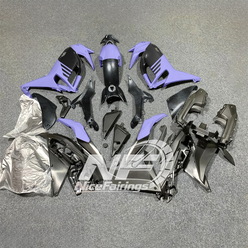 For KAWASAKI Ninja 650 ER-6F 2020-2026 Blue Black Sportbike Fairings Kit Replacement Cowling | NiceFairings - front angle image