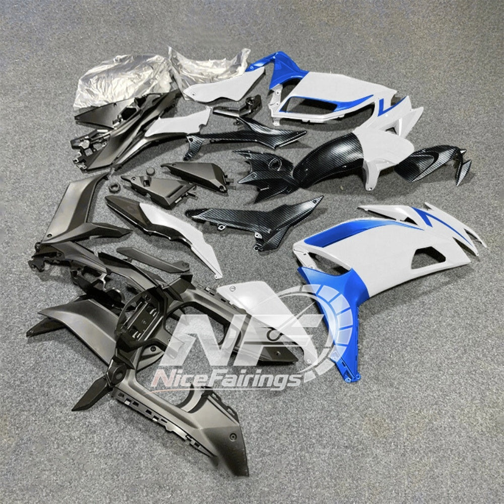For KAWASAKI Ninja 650 ER-6F 2020-2026 Blue Black Sportbike Fairings Kit Replacement Cowling | NiceFairings - front angle image