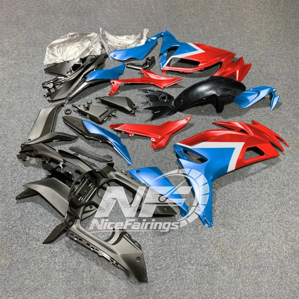 For KAWASAKI Ninja 650 ER-6F 2020-2026 Red Black Custom Painted Motorcycle Fairings Kit | NiceFairings - front angle image