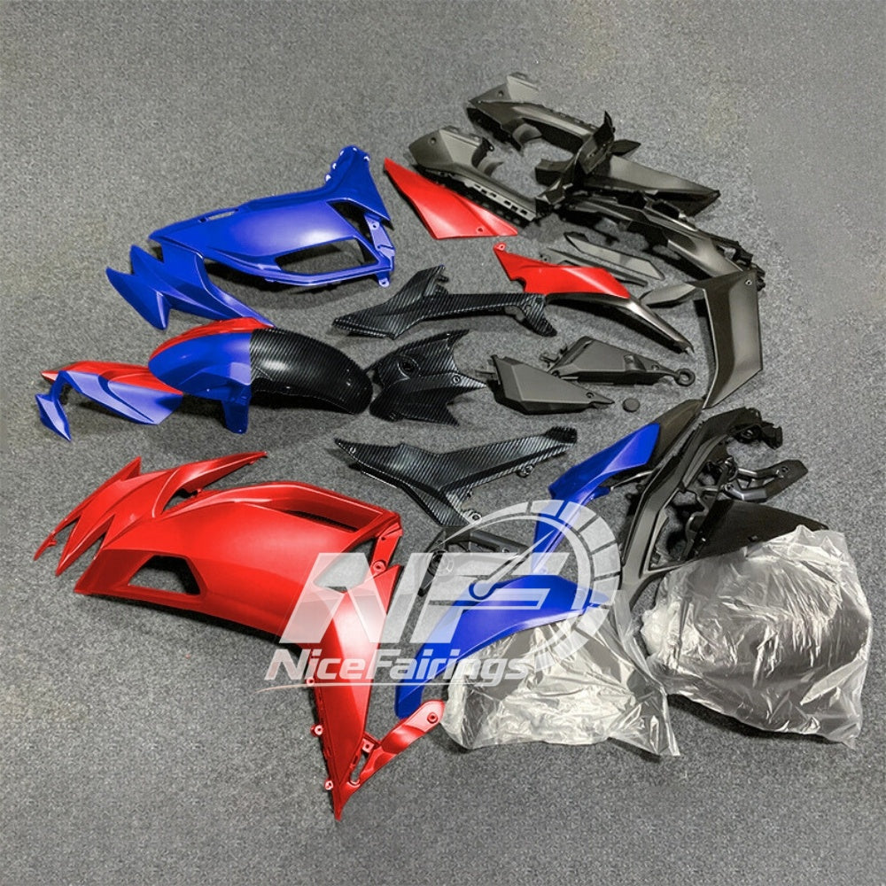 For KAWASAKI Ninja 650 ER-6F 2020-2026 Red Black ABS Fairing Kit Complete Bodywork Panels | NiceFairings - front angle image