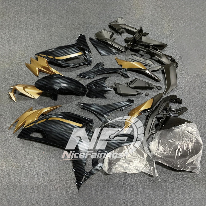 For KAWASAKI Ninja 650 ER-6F 2020-2026 Red Black Custom Painted Motorcycle Fairings Kit | NiceFairings - side angle image