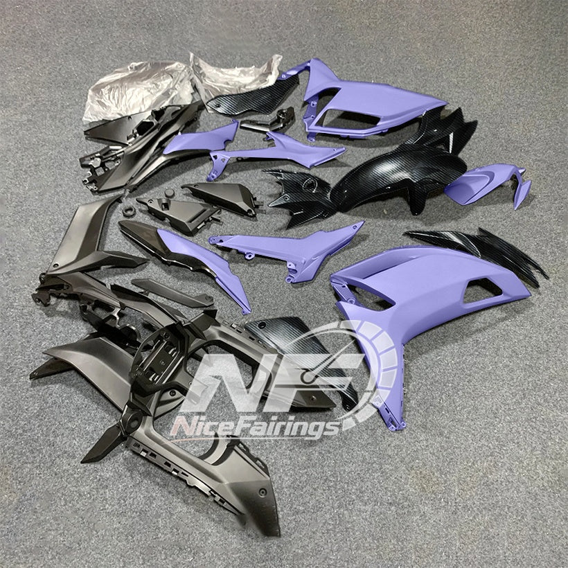 For KAWASAKI Ninja 650 ER-6F 2020-2026 Blue Black Custom Painted Motorcycle Fairings Kit | NiceFairings - rear angle image