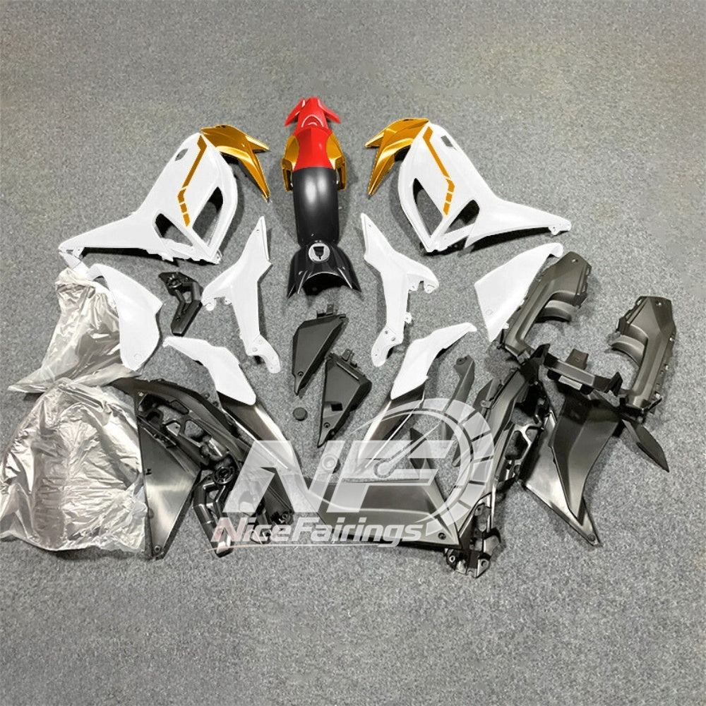 For KAWASAKI Ninja 650 ER-6F 2020-2026 Orange Black ABS Fairing Kit Complete Bodywork Panels | NiceFairings - rear angle image