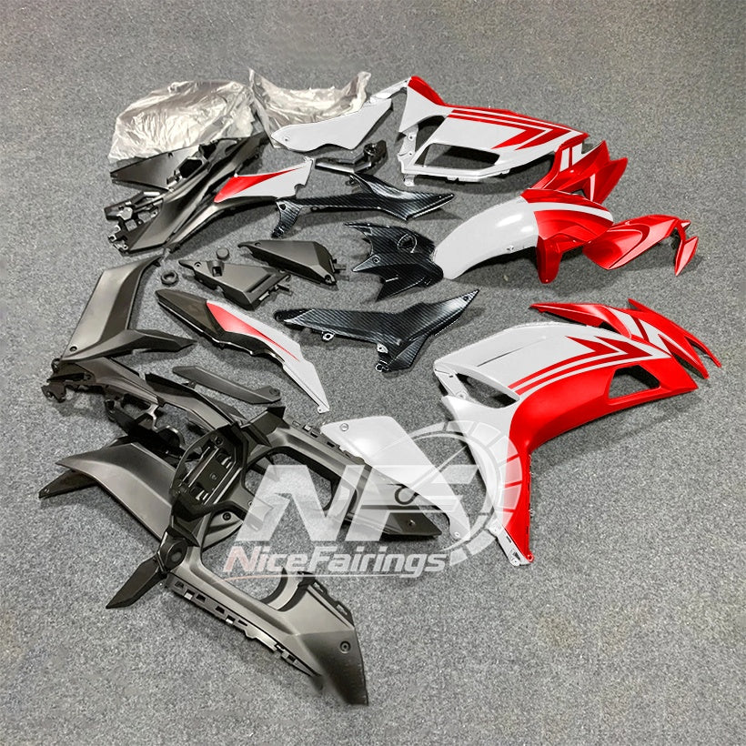 For KAWASAKI Ninja 650 ER-6F 2020-2026 Red Black ABS Fairing Kit Complete Bodywork Panels | NiceFairings - rear angle image