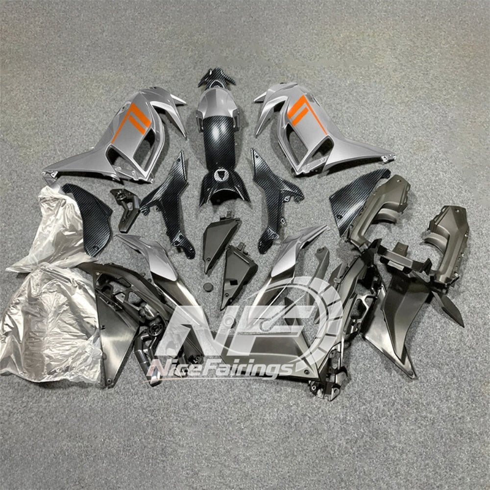 For KAWASAKI Ninja 650 ER-6F 2020-2026 Yellow Black Aftermarket ABS Fairing Kit Full Bodywork | NiceFairings - rear angle image