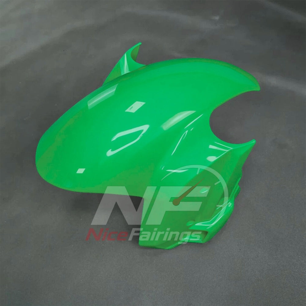 For BMW S1000RR 2025-2026 Green Black Custom Fairings with ABS Sportbike Plastics and Full Body Kit | NiceFairings - front angle image