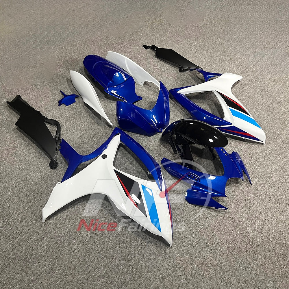 For Suzuki GSXR600 GSXR750 K6 2006-2007 Painted ABS Fairings Gray Complete Bodywork | NiceFairings - front angle image