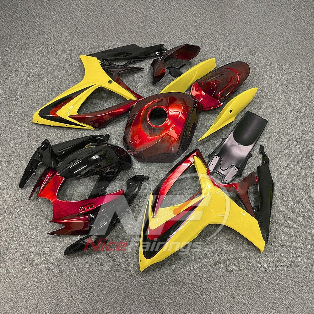 For Suzuki GSXR600 GSXR750 K6 2006-2007 Painted ABS Fairings Gray Complete Bodywork | NiceFairings - front angle image