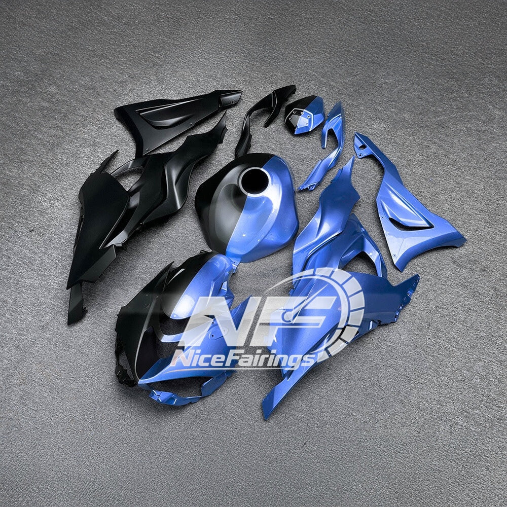 For Kawasaki Ninja ZX6R 636 2024-2025 Sportbike Plastics Custom Graphics Tank Cover | NiceFairings - front angle image