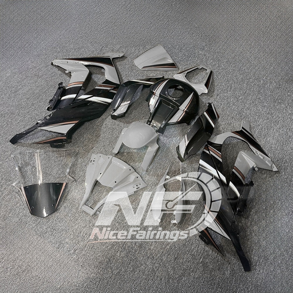 KAWASAKI ZX10R 2011-2015 Race Style Fairing Plastics | NiceFairings - front angle image
