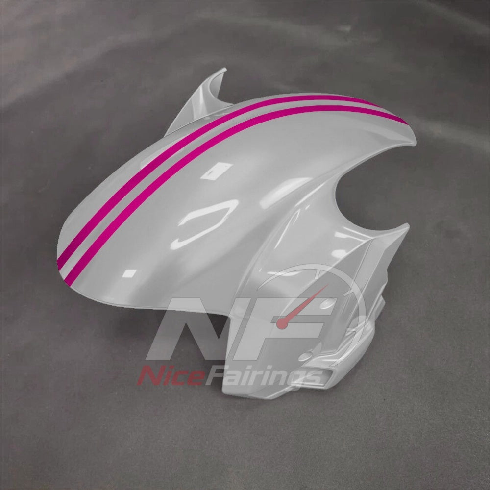 For BMW S1000RR 2025-2026 Pink Black ABS Body Kit with Street and Track Fairing Panels | NiceFairings - front angle image
