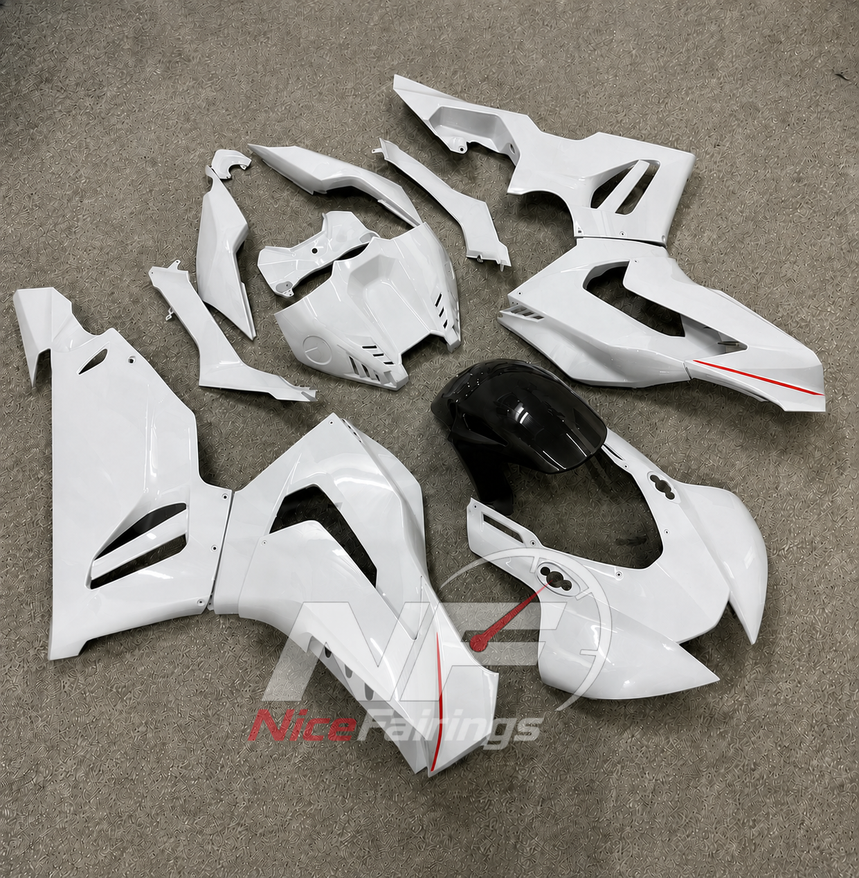 White Black Red ABS fairing kit for Honda CBR1000RR-R 2020-2023, design D41-P27 - image 2