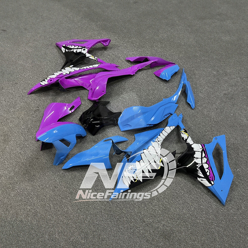 For BMW S1000RR 2019-2022 Custom Graphics Motorcycle Fairing Kit, Aftermarket ABS Body Panels | NiceFairings - front angle image