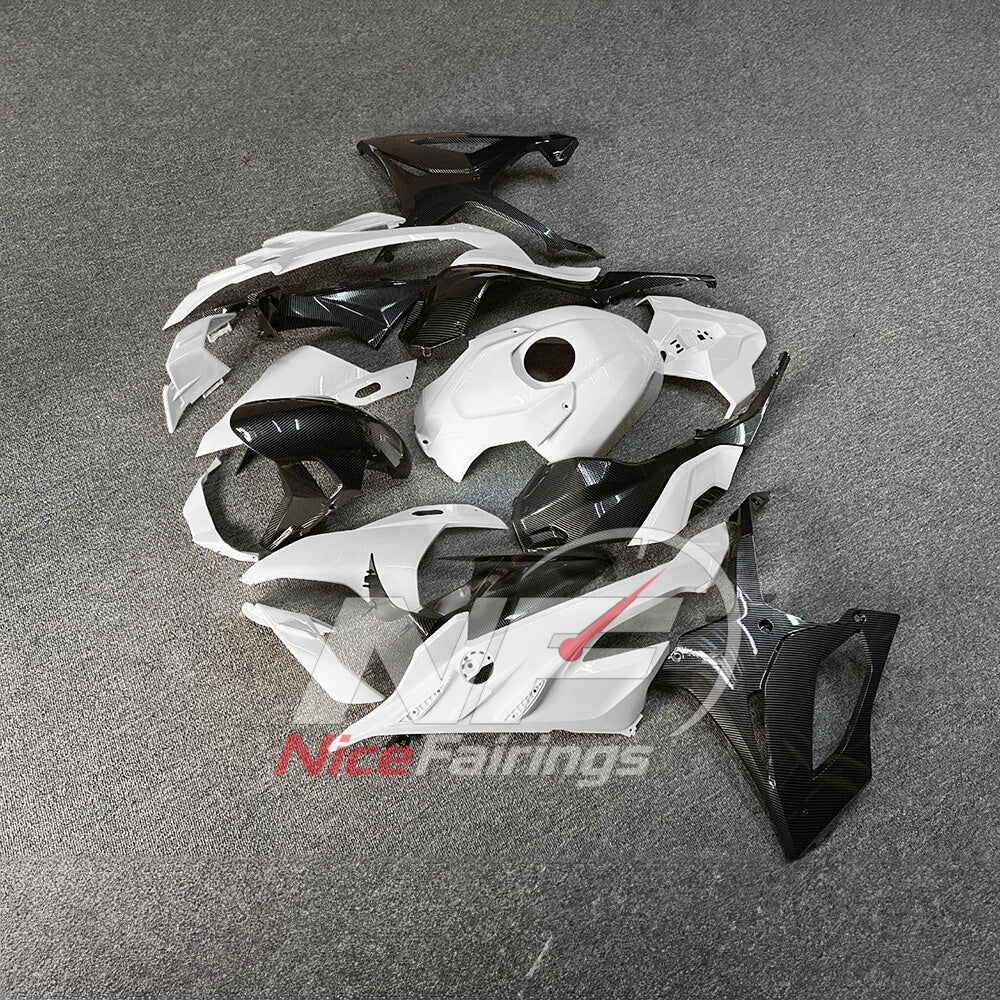 For BMW S1000RR 2023-2024 Red Black Painted ABS Fairings with Complete Replacement Bodywork | NiceFairings - front angle image