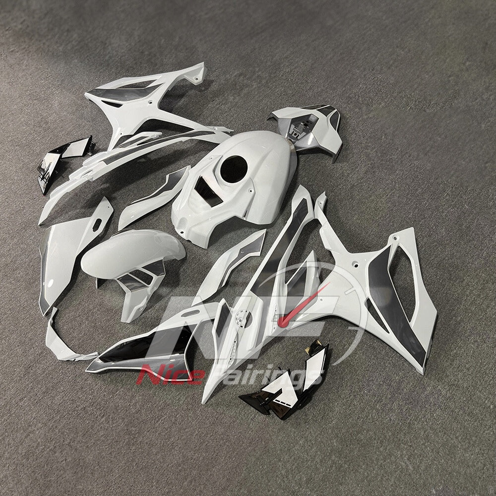For BMW S1000RR 2023-2024 Red Black ABS Fairing Kit with Painted Bodywork and Replacement Panels | NiceFairings - front angle image