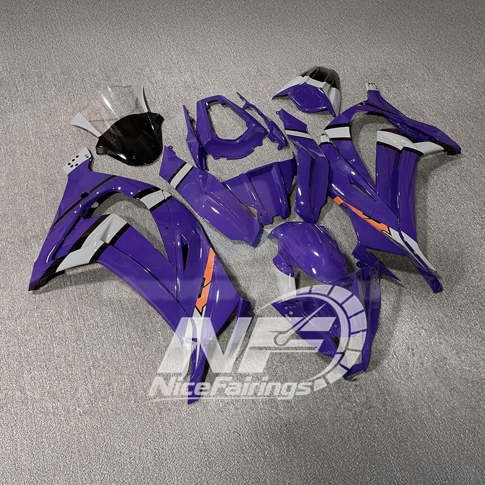 KAWASAKI ZX10R 2011-2015 Race Style Fairing Plastics | NiceFairings - front angle image