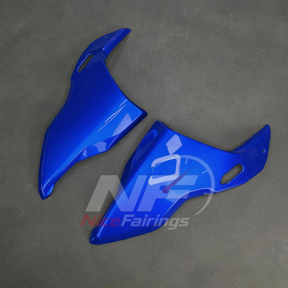 For BMW S1000RR 2025-2026 Blue Black Sportbike Fairing Set with Custom Painted Plastics | NiceFairings - front angle image