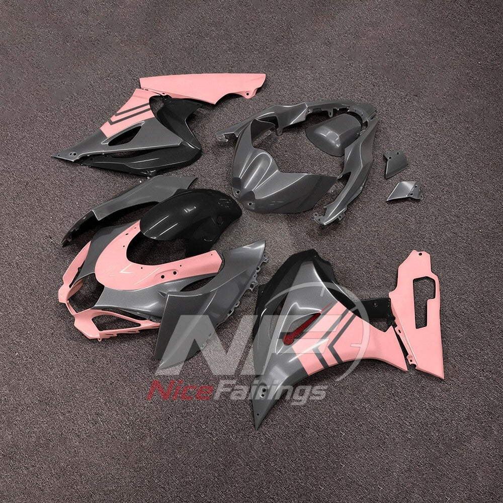 For Suzuki GSXR1000 K17 2017 2018-2026 Painted ABS Fairings Red Black Complete Bodywork | NiceFairings - front angle image