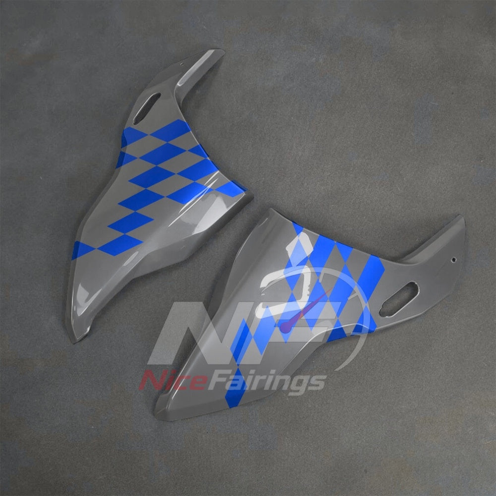 For BMW S1000RR 2025-2026 Blue Black ABS Fairing Kit with Painted Bodywork and Replacement Panels | NiceFairings - front angle image