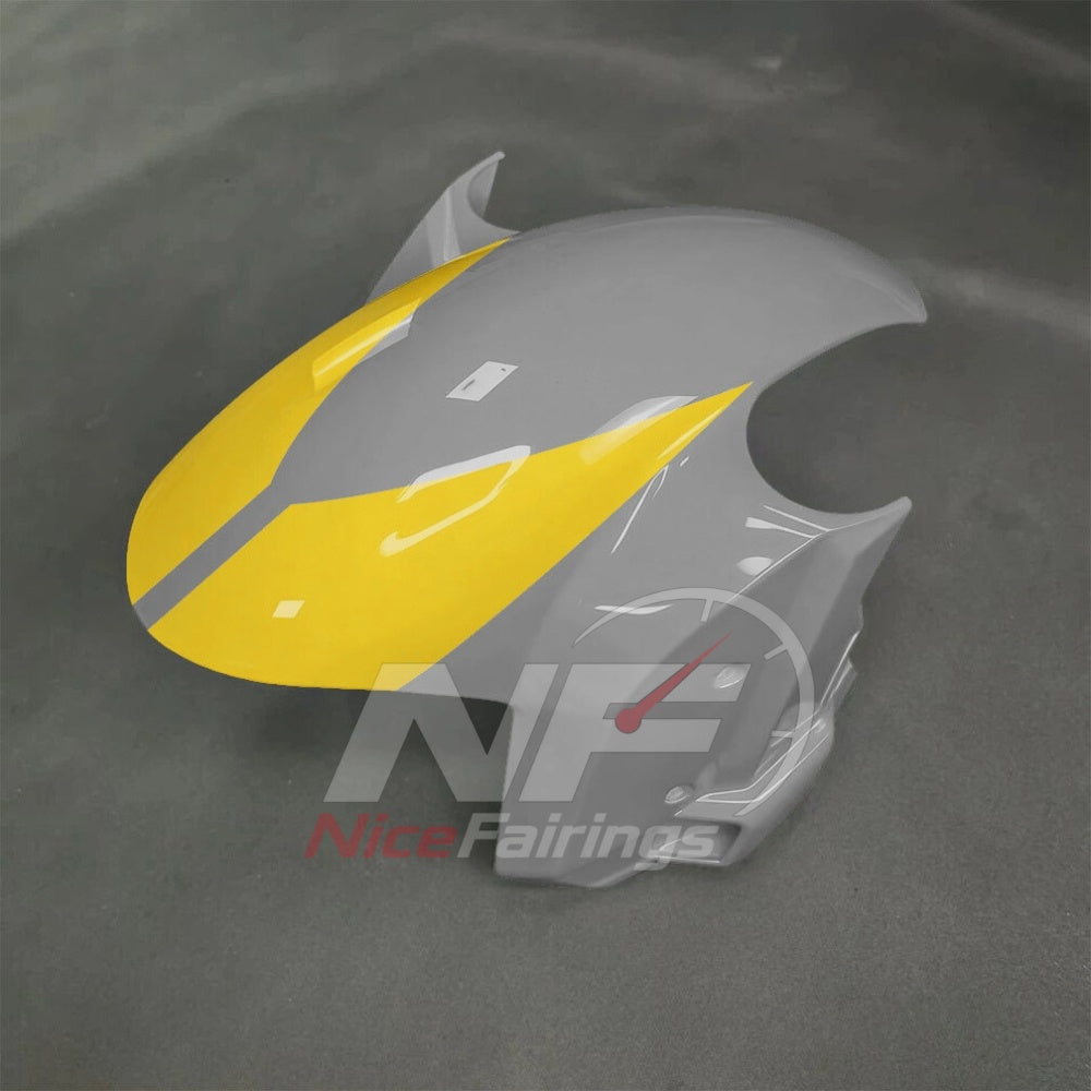 For BMW S1000RR 2025-2026 Yellow Black ABS Body Kit with Street and Track Fairing Panels | NiceFairings - front angle image