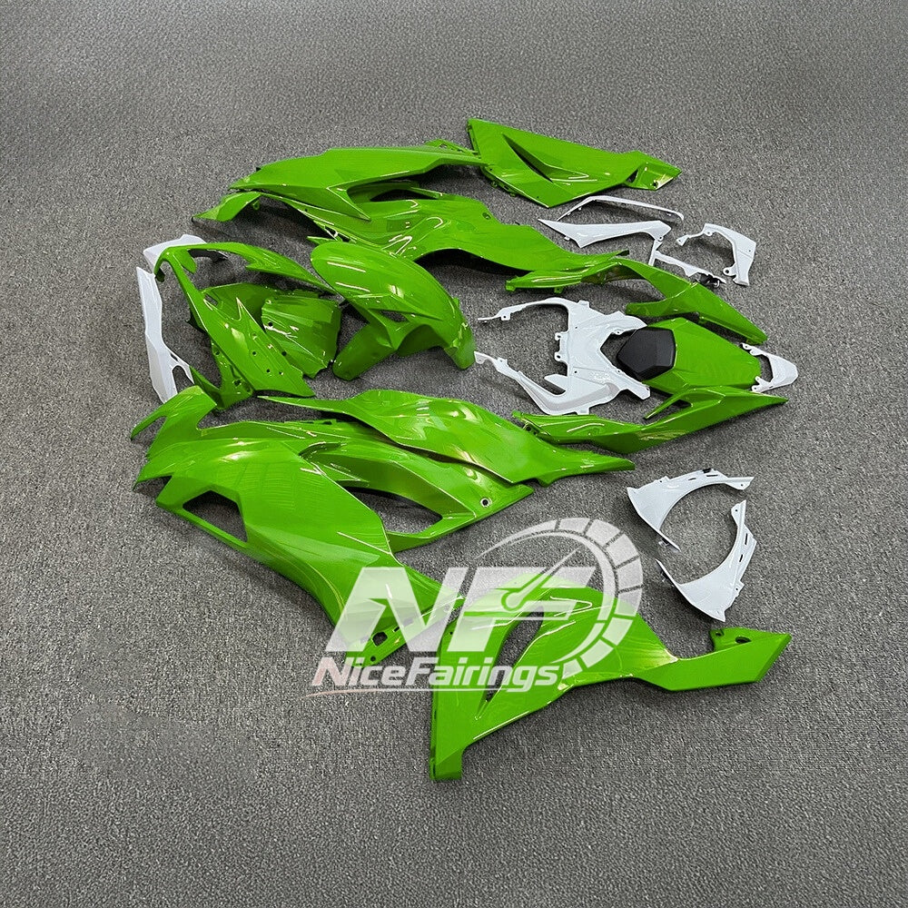 Kawasaki ZX6R 636 2019-2023 ABS Fairing Kit Grey Red | NiceFairings - front angle image